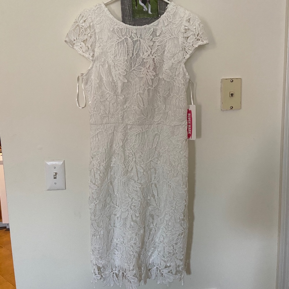 NWT White lace bodycon dress